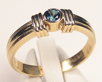 M14003 Natural Australian Sapphire in 14ct Gold Ring SOLD 1