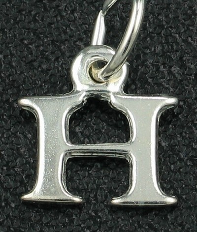 STG Sterling Silver Alphabet Charm - H 1