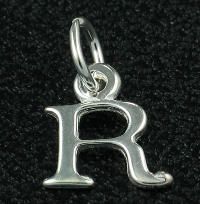 STG Sterling Silver Alphabet Charm - R 1