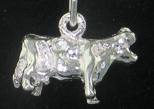 STG (Sterling Silver) Charm - Cow 1