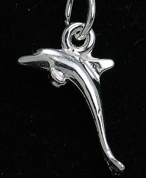 STG (Sterling Silver) Charm  -  Dolphin 1