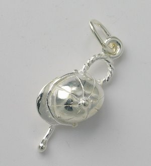 STG (Sterling Silver) Sport Charm  -  Cap & Crop MC0778 1