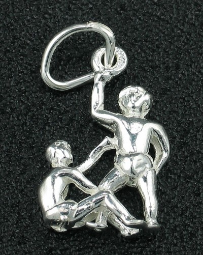 STG Sterling Silver Charm Zodiac - Gemini 1