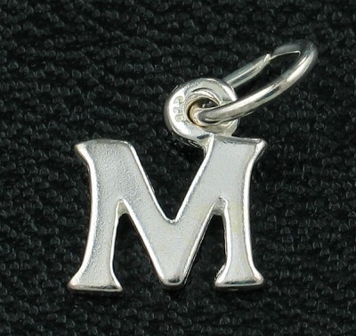 STG Sterling Silver Alphabet Charm - M 1