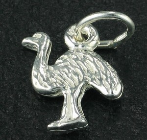 STG (Sterling Silver) Australiana Charm - Emu 1