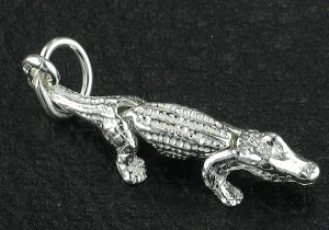 STG (Sterling Silver) Charm  -  Crocodile 1